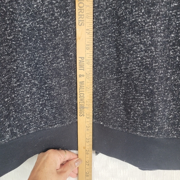 Marc Anthony black speckled zip up jacket funnel collar ribbed cuffs bottom L - Picture 4 of 7